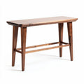 Walnut wood console table for entryway or living room 120 x 40 x 75cm