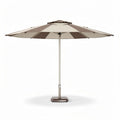 Outdoor patio umbrella with aluminum frame and UV protection 250 x 250 x 240cm beige and brown
